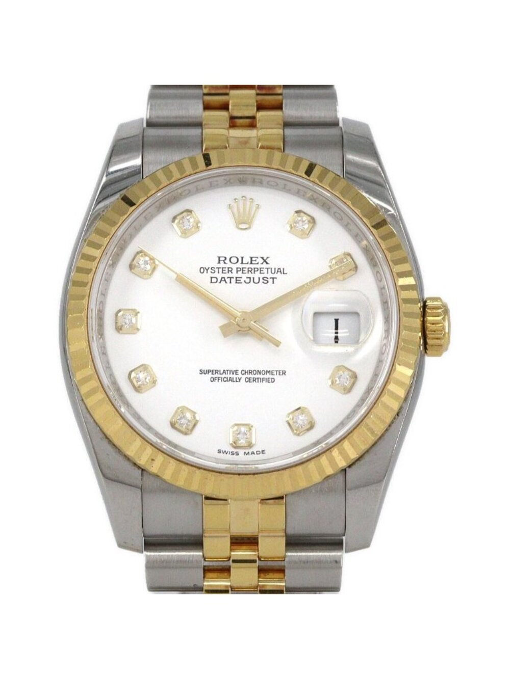 Rolex Datejust Stainless Steel Yellow Gold Automatic